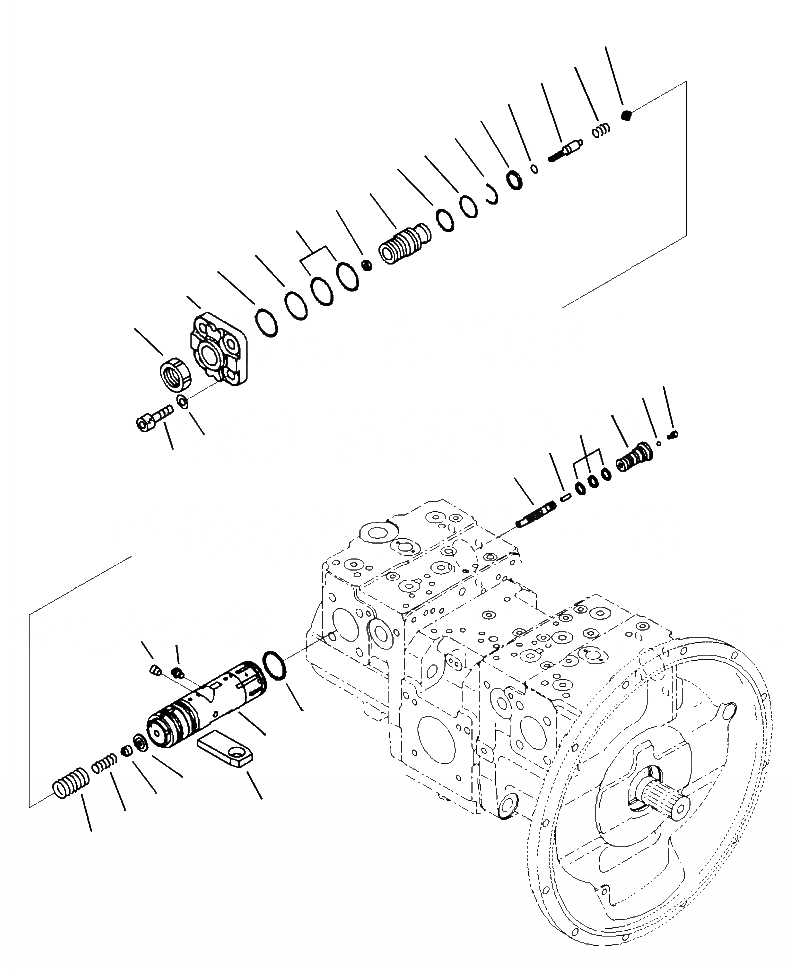 Схема запчастей Komatsu PC490LC-10 - H-8A ГИДР. НАСОС. (8/7) ГИДРАВЛИКА