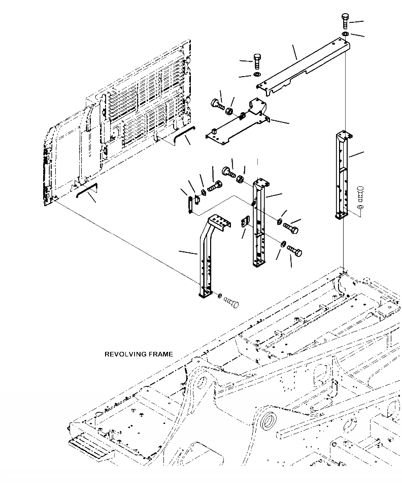 Схема запчастей Komatsu PC490LC-10 - M-A ПРАВ. COVER ЧАСТИ КОРПУСА И КРЫШКИ