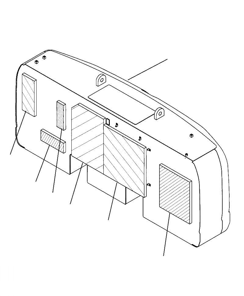 Схема запчастей Komatsu PC490LC-10 - M- ПРОТИВОВЕС SLF (,7 KG) ЧАСТИ КОРПУСА И КРЫШКИ