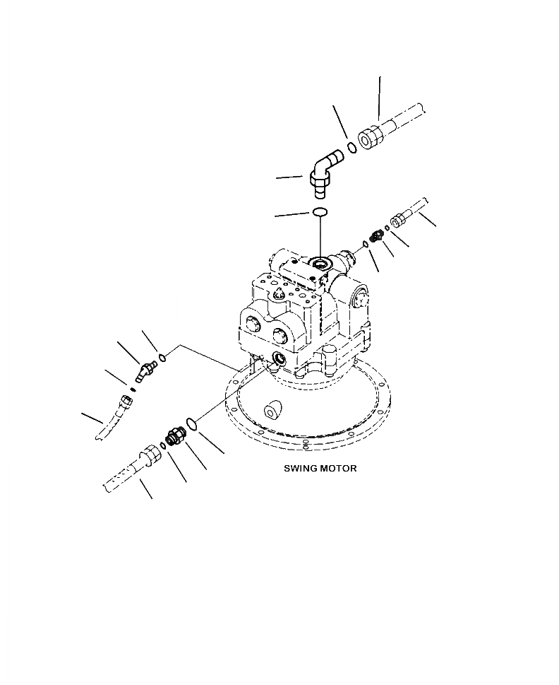 Схема запчастей Komatsu PC490LC-10 - N-A МОТОР ПОВОРОТА СОЕДИНИТЕЛЬН. ЧАСТИ ПОВОРОТН. КРУГ И КОМПОНЕНТЫ