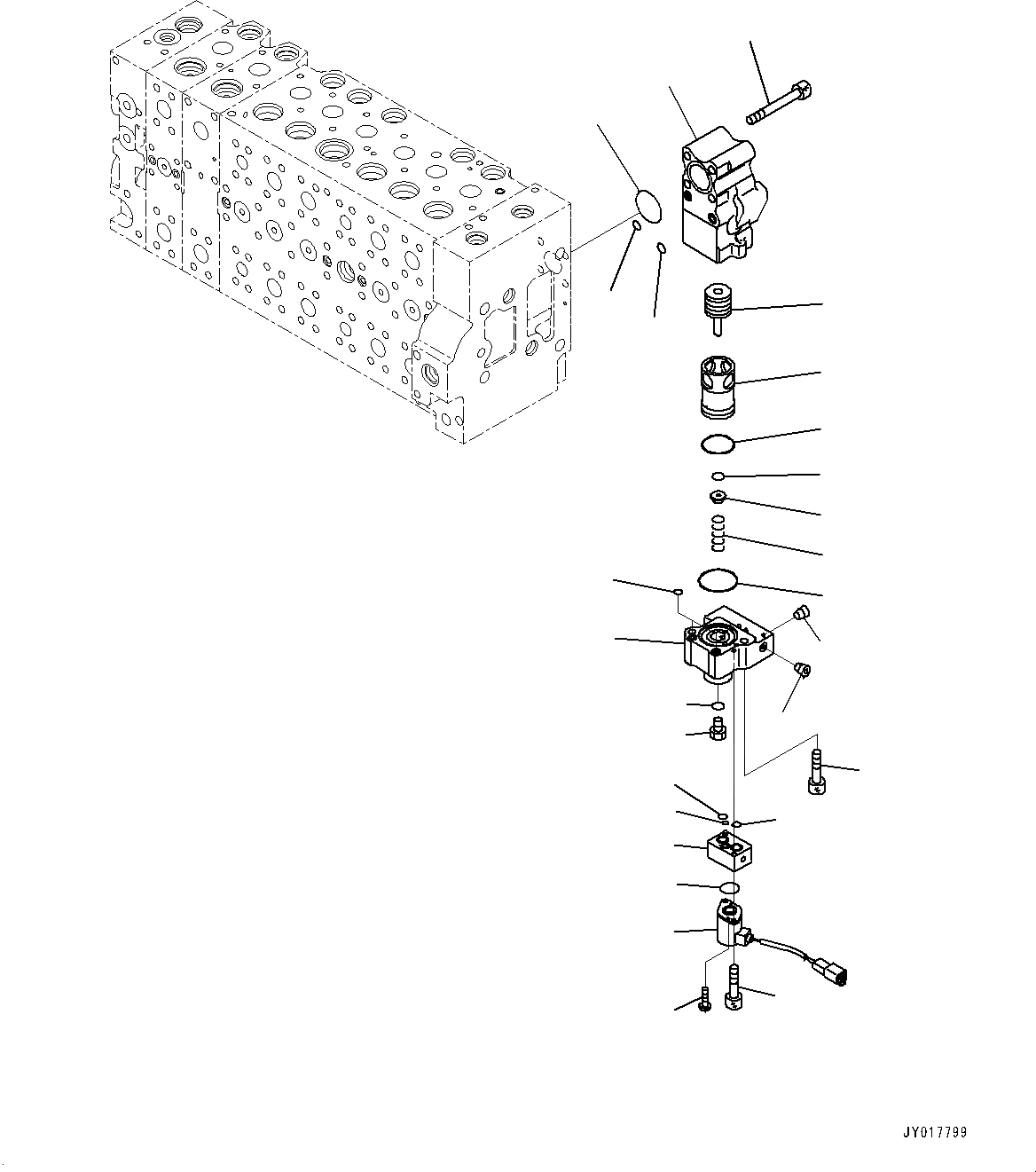 Схема запчастей Komatsu PC490LC-10 - ОСНОВН. УПРАВЛЯЮЩ. КЛАПАН, С -СЕРВИСНЫЙ КЛАПАН, ВНУТР. ЧАСТИ (7/) ОСНОВН. УПРАВЛЯЮЩ. КЛАПАН, С -СЕРВИСНЫЙ КЛАПАН