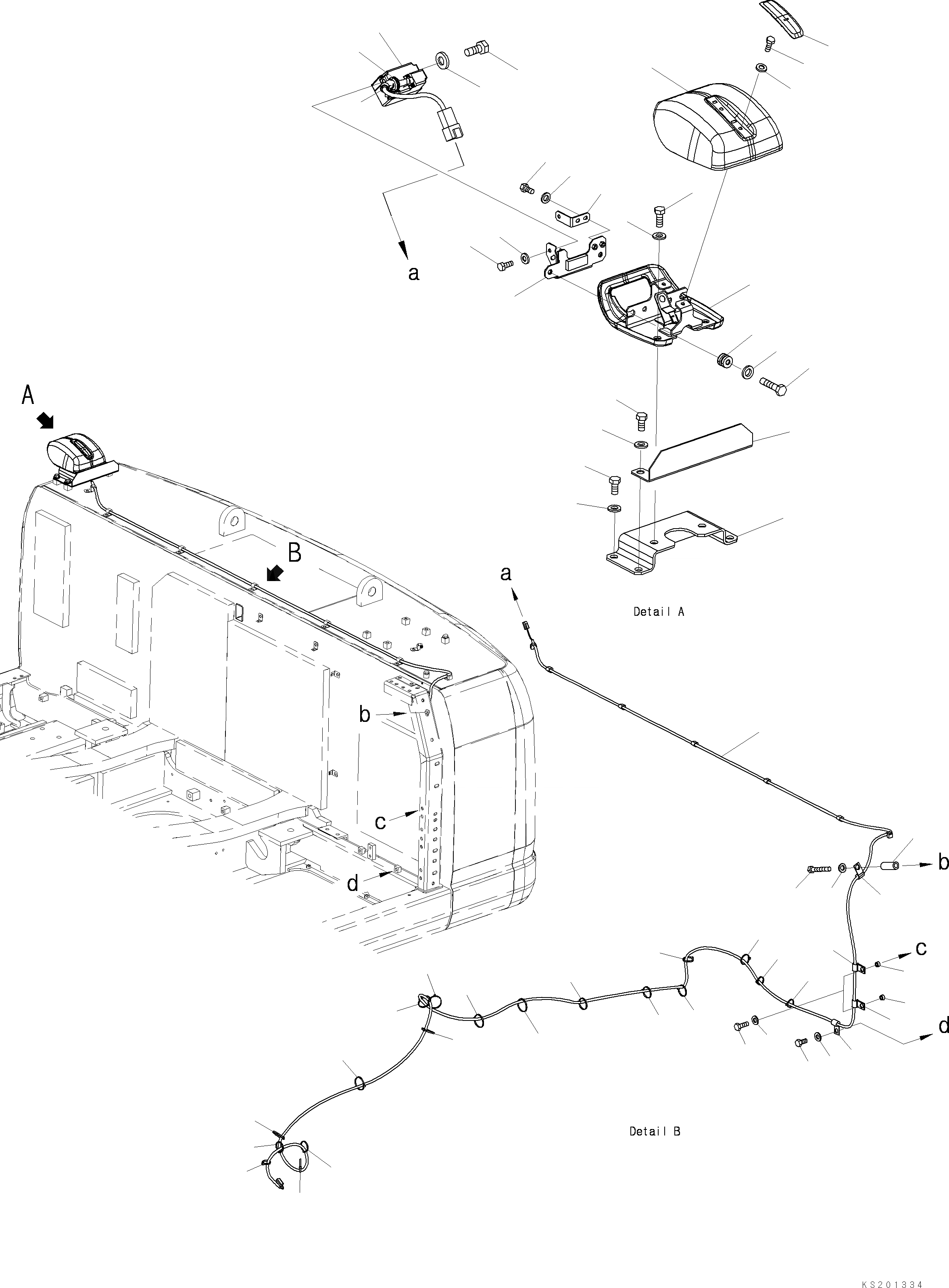 Схема запчастей Komatsu PC490LC-10 -  CAMERA (№K-K)  CAMERA