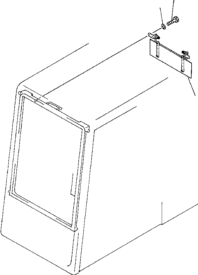 Схема запчастей Komatsu PC650-3 & PC650LC-3 - КОЗЫРЕК ОТ СОЛНЦА. ЧАСТИ КОРПУСА