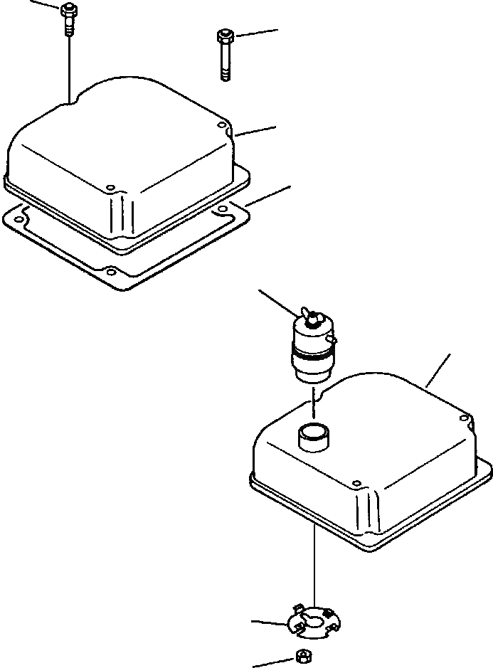 Схема запчастей Komatsu PC650-3 & PC650LC-3 - КОРОМЫСЛО КОЖУХ COVER ГОЛОВКА ЦИЛИНДРОВ