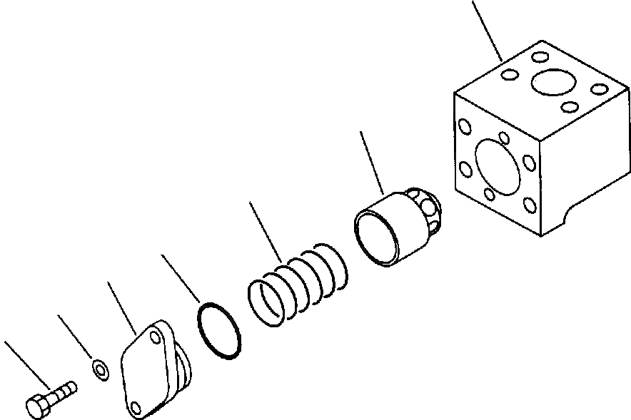 Схема запчастей Komatsu PC650-5 & PC650LC-5 - ВОЗВРАТ. КОНТРОЛЬНЫЙ КЛАПАНASSEMBLY ГИДРАВЛИКА