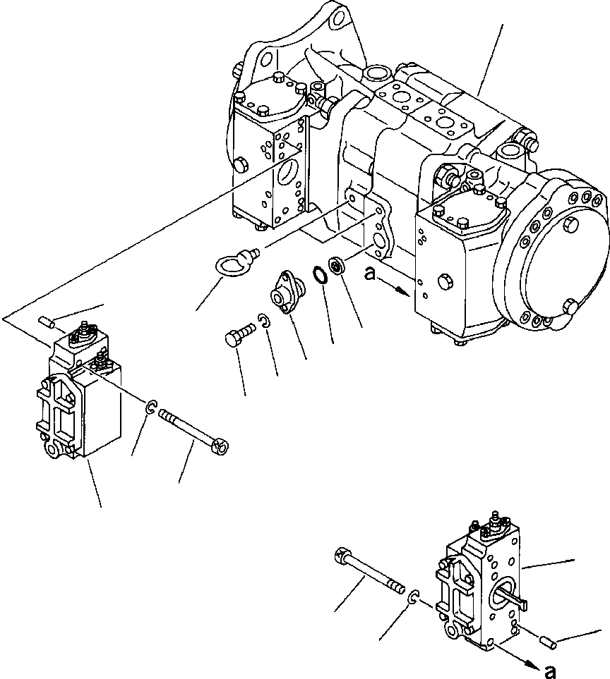 Схема запчастей Komatsu PC650-5 & PC650LC-5 - ГИДР. НАСОС. NO. ГИДРАВЛИКА