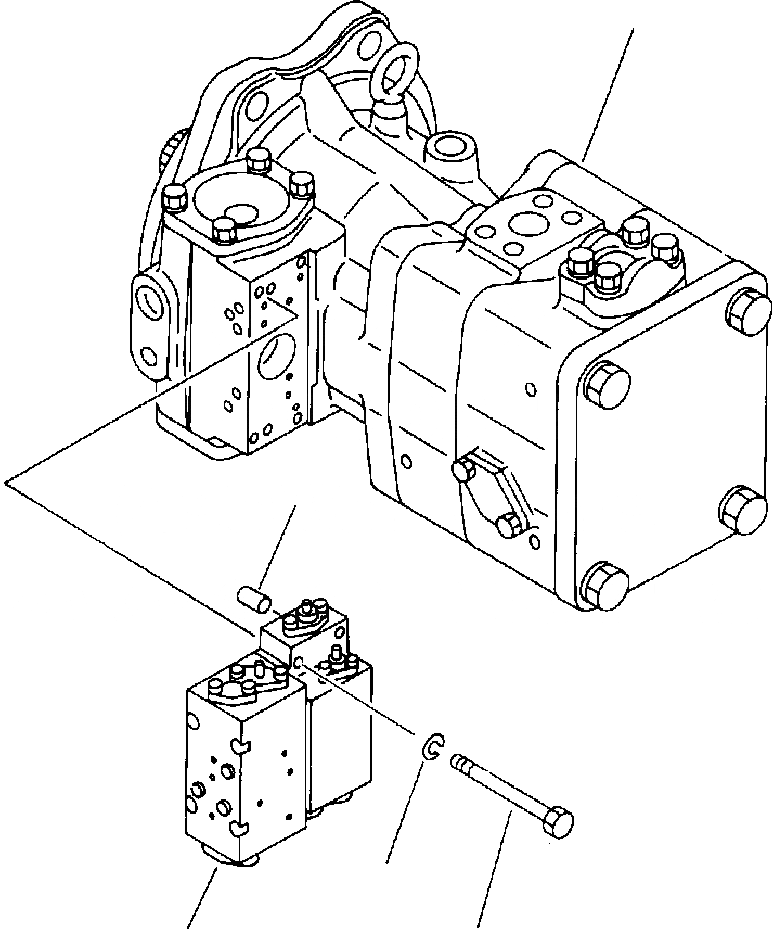 Схема запчастей Komatsu PC650-5 & PC650LC-5 - ПОВОРОТН. НАСОС ГИДРАВЛИКА