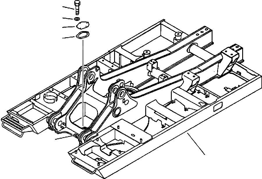 Схема запчастей Komatsu PC650-5 & PC650LC-5 - ОСНОВНАЯ РАМА ASSEMBLY С ПРЕДОТВРАЩЕНИЕМ СМЕЩЕНИЯ КЛАПАН ОСНОВНАЯ РАМА И ЕЕ ЧАСТИ