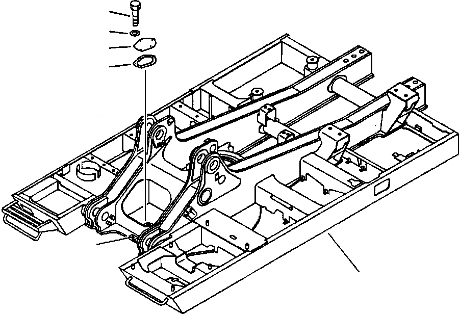 Схема запчастей Komatsu PC650-5 & PC650LC-5 - ОСНОВНАЯ РАМА ASSEMBLY (ВЫС. КАБИНА) С ПРЕДОТВРАЩЕНИЕМ СМЕЩЕНИЯ КЛАПАН ОСНОВНАЯ РАМА И ЕЕ ЧАСТИ