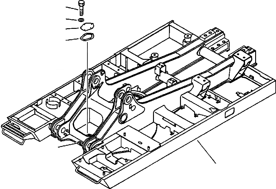 Схема запчастей Komatsu PC650-5 & PC650LC-5 - ОСНОВНАЯ РАМА ASSEMBLY С ПРОТИВОВЕС REMOVER ОСНОВНАЯ РАМА И ЕЕ ЧАСТИ