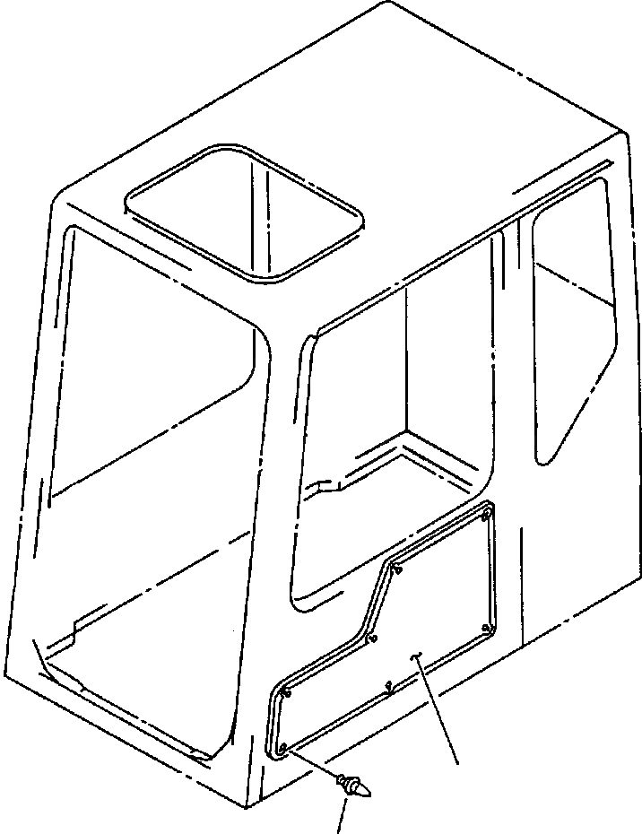 Схема запчастей Komatsu PC650-5 & PC650LC-5 - КАБИНА ВНУТР. ДВЕРЬ COVER КАБИНА ОПЕРАТОРА И СИСТЕМА УПРАВЛЕНИЯ