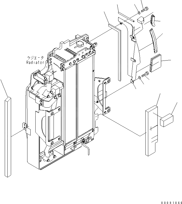 Схема запчастей Komatsu PC70-8 - ОХЛАЖД-Е (КРЫШКАAND УПЛОТНЕНИЕ) СИСТЕМА ОХЛАЖДЕНИЯ