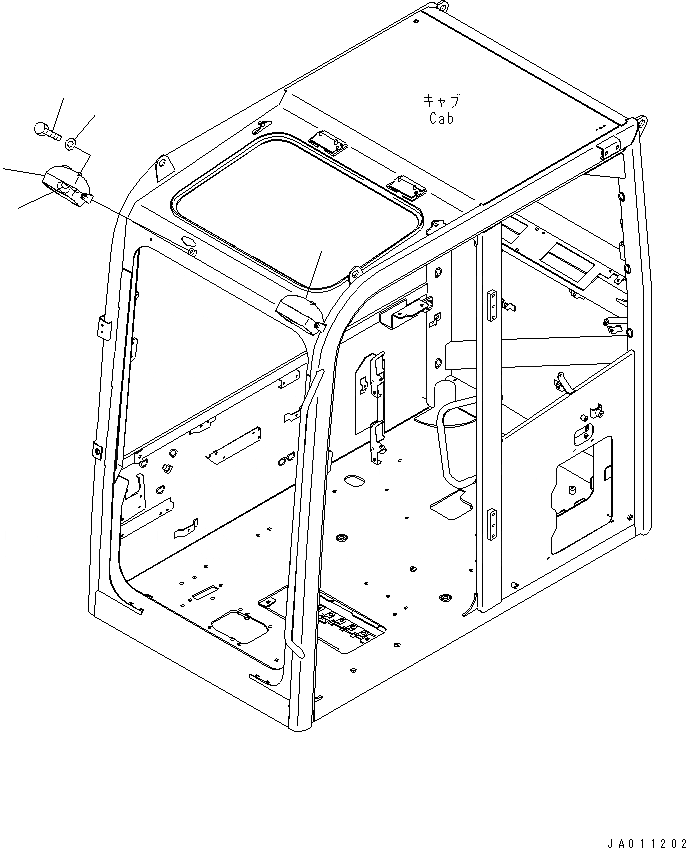 Схема запчастей Komatsu PC70-8 - ДОПОЛН. РАБОЧ. ОСВЕЩЕНИЕ ЭЛЕКТРИКА