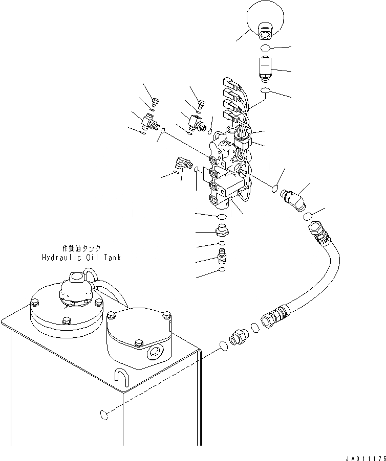 Схема запчастей Komatsu PC70-8 - СОЛЕНОИДНЫЙ КЛАПАН ТРУБЫ (СОЛЕНОИДНЫЙ КЛАПАН) ГИДРАВЛИКА