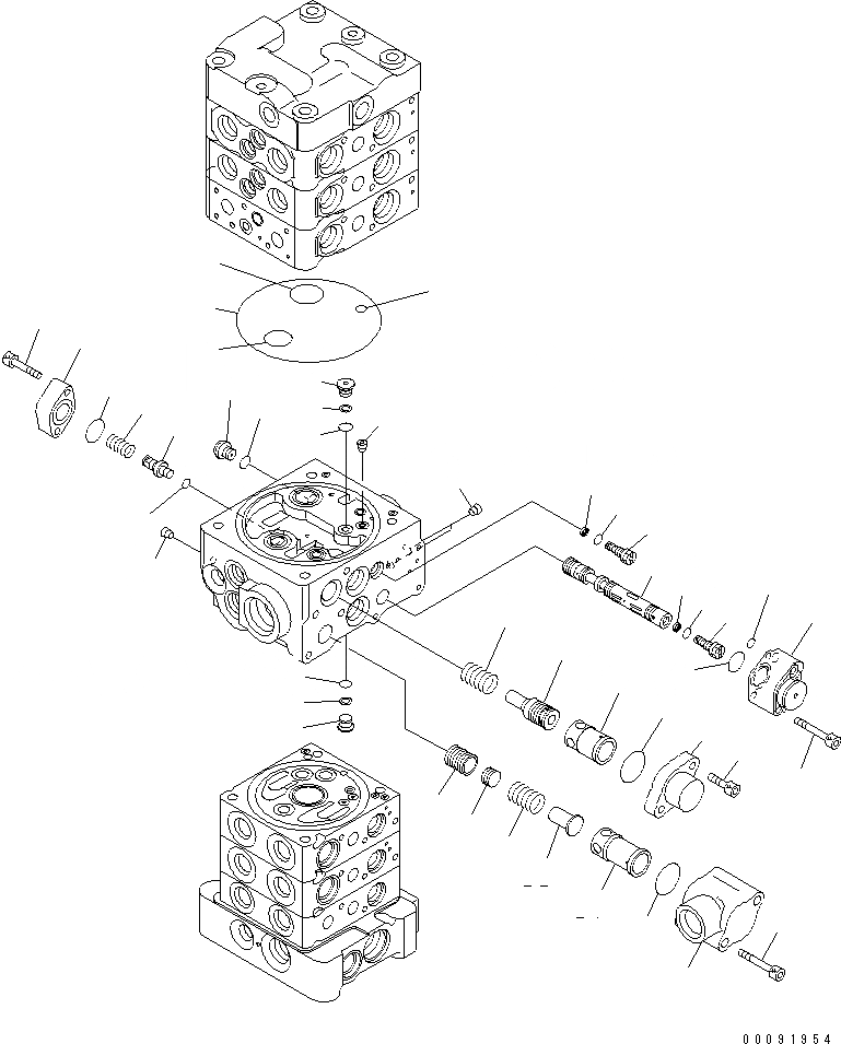 Схема запчастей Komatsu PC70-8 - ОСНОВН. КЛАПАН (-КЛАПАН) (/) (БЕЗ ОТВАЛ) ОСНОВН. КОМПОНЕНТЫ И РЕМКОМПЛЕКТЫ