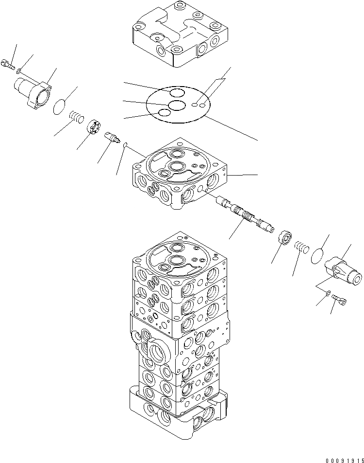 Схема запчастей Komatsu PC70-8 - ОСНОВН. КЛАПАН (7-КЛАПАН) (7/8) (НАВЕСН. ОБОРУД И БЕЗ ОТВАЛ) ОСНОВН. КОМПОНЕНТЫ И РЕМКОМПЛЕКТЫ