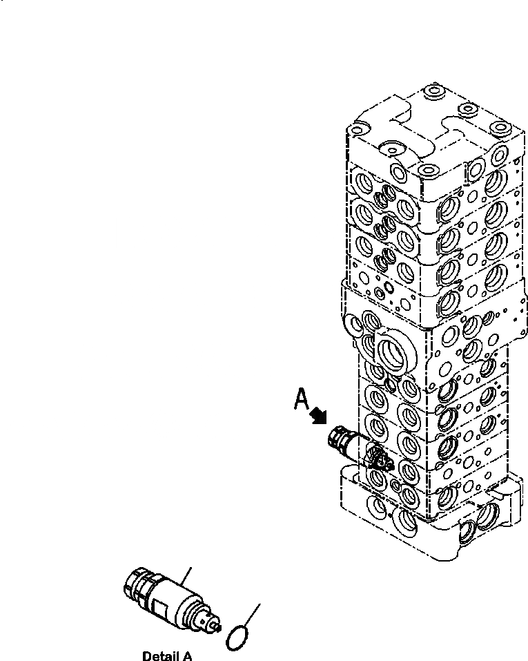 Схема запчастей Komatsu PC88MR-8 - H-7 ОСНОВН. УПРАВЛЯЮЩ. КЛАПАН С ДОПОЛН. АКТУАТОР AND/OR СЕРВИСНЫЙ КЛАПАН (7/) ГИДРАВЛИКА