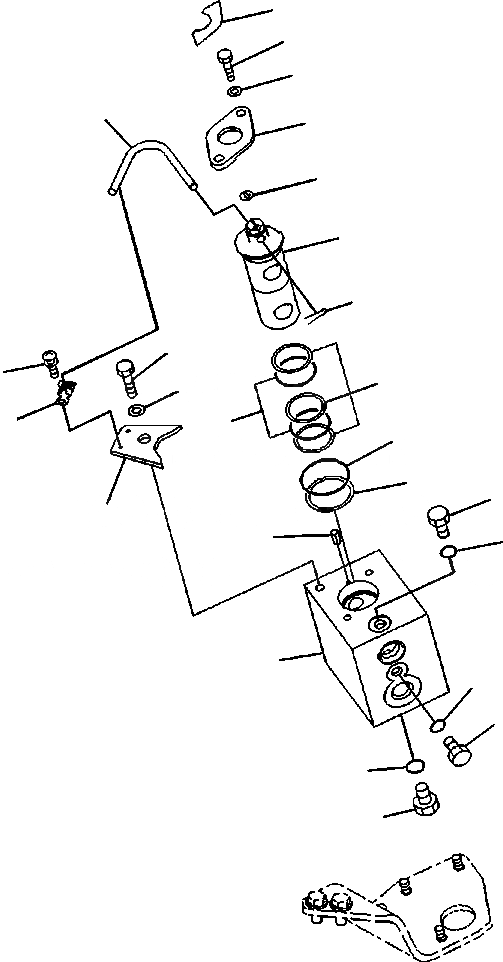 Схема запчастей Komatsu PC88MR-8 - H7- КЛАПАН СЕЛЕКТОРА ASSEMBLY SHIFT PATTERN - С ДОПОЛН. АКТУАТОР ГИДРАВЛИКА