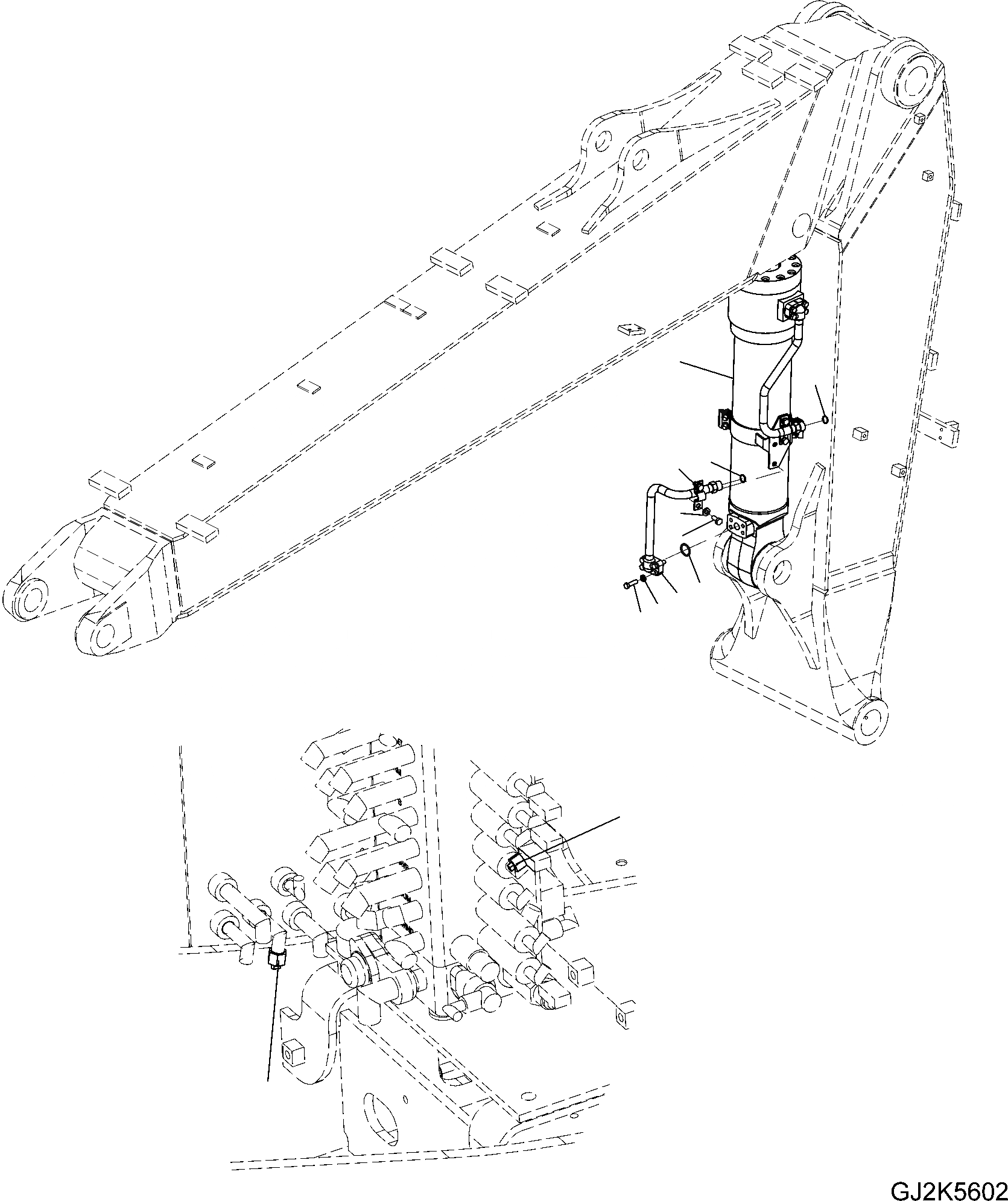 Схема запчастей Komatsu PW148-8 - ADJUST ЦИЛИНДР И ТРУБЫ (TWO-ЧАСТИ СТРЕЛА -W/O КЛАПАН БЕЗОПАСНОСТИ) T РАБОЧЕЕ ОБОРУДОВАНИЕ