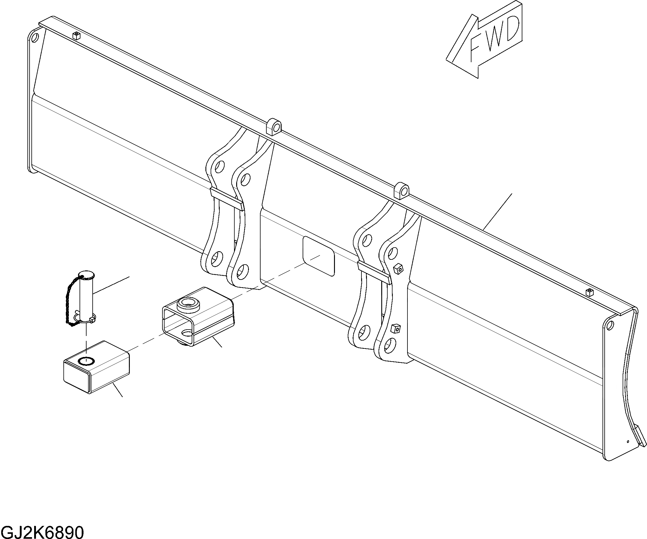 Схема запчастей Komatsu PW148-8 - EMERGENY TOWING DEVICE W РАЗНОЕ