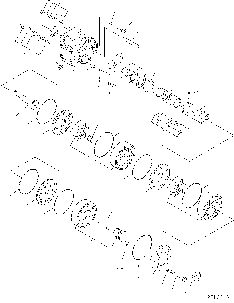 Схема запчастей Komatsu PW150ES-6K - КЛАПАН РУЛЕВОГО УПРАВЛЕНИЯ (ВНУТР. ЧАСТИ) КАБИНА ОПЕРАТОРА И СИСТЕМА УПРАВЛЕНИЯ