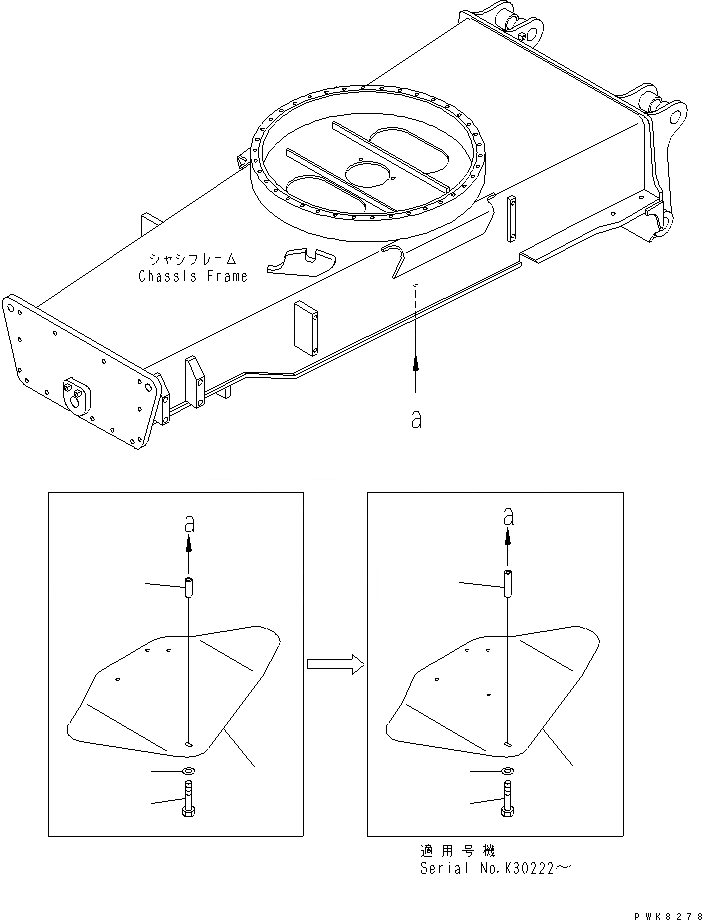 Схема запчастей Komatsu PW150ES-6K - ТРАНСМИССИЯE COVER SUSPENTION И КОЛЕСА