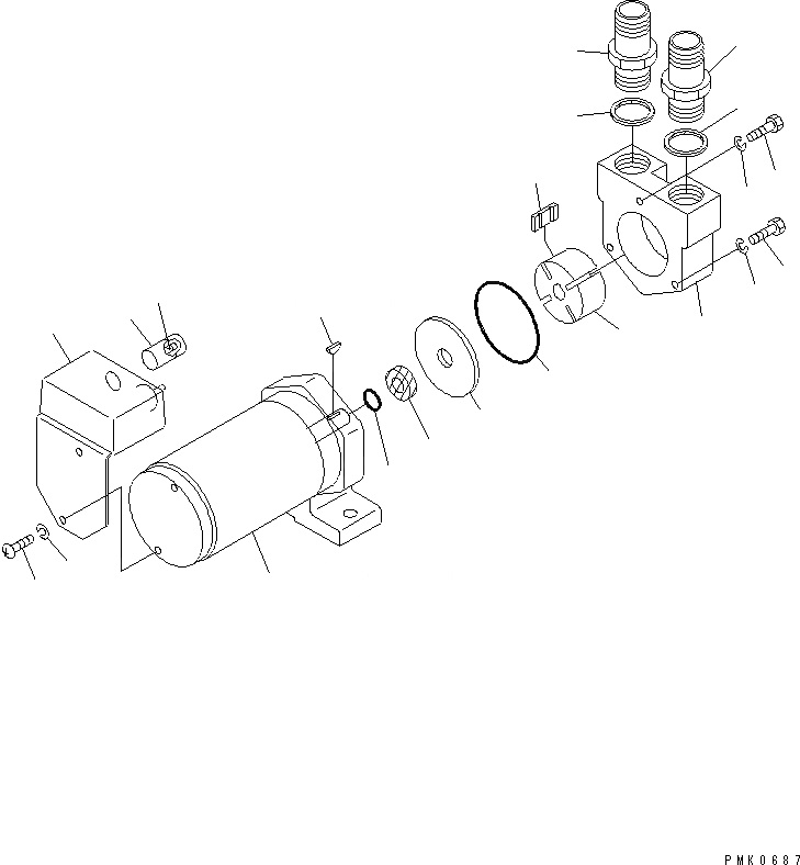 Схема запчастей Komatsu PW150ES-6K - ЗАПРАВОЧН. НАСОС (ВНУТР. ЧАСТИ)(№K-K) РАЗНОЕ