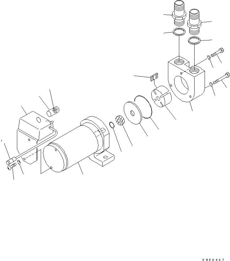 Схема запчастей Komatsu PW150ES-6K - ЗАПРАВОЧН. НАСОС (ВНУТР. ЧАСТИ)(№K-) РАЗНОЕ