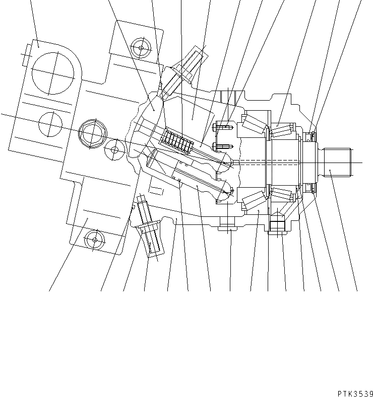 Схема запчастей Komatsu PW150ES-6K - МОТОР ХОДА¤ ПЕРЕДН. (ВНУТР. ЧАСТИ) (/) ОСНОВН. КОМПОНЕНТЫ И РЕМКОМПЛЕКТЫ