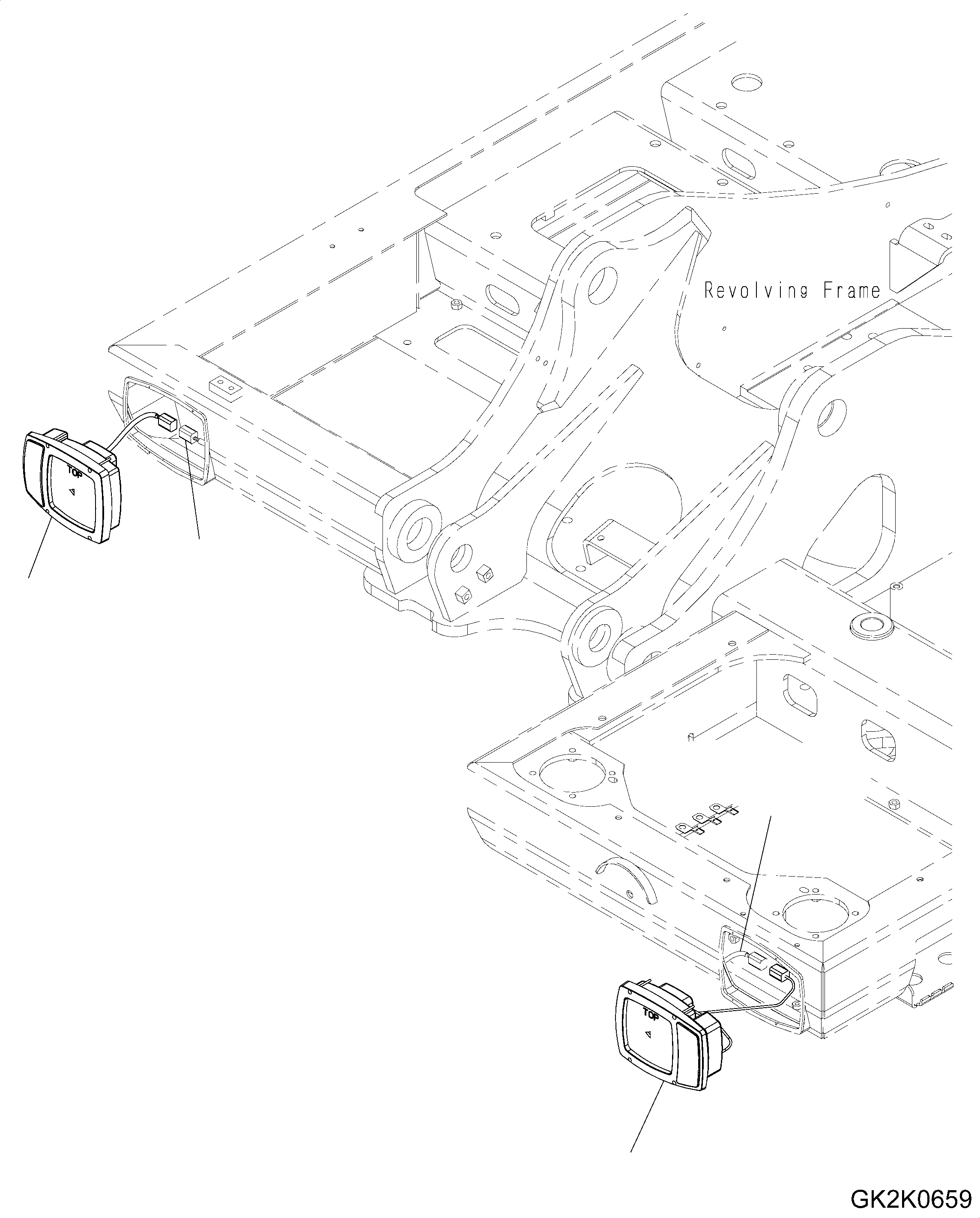 Схема запчастей Komatsu PW160-8 - HEAD LIGHT, EXCEPT UK HEAD LIGHT, EXCEPT UK