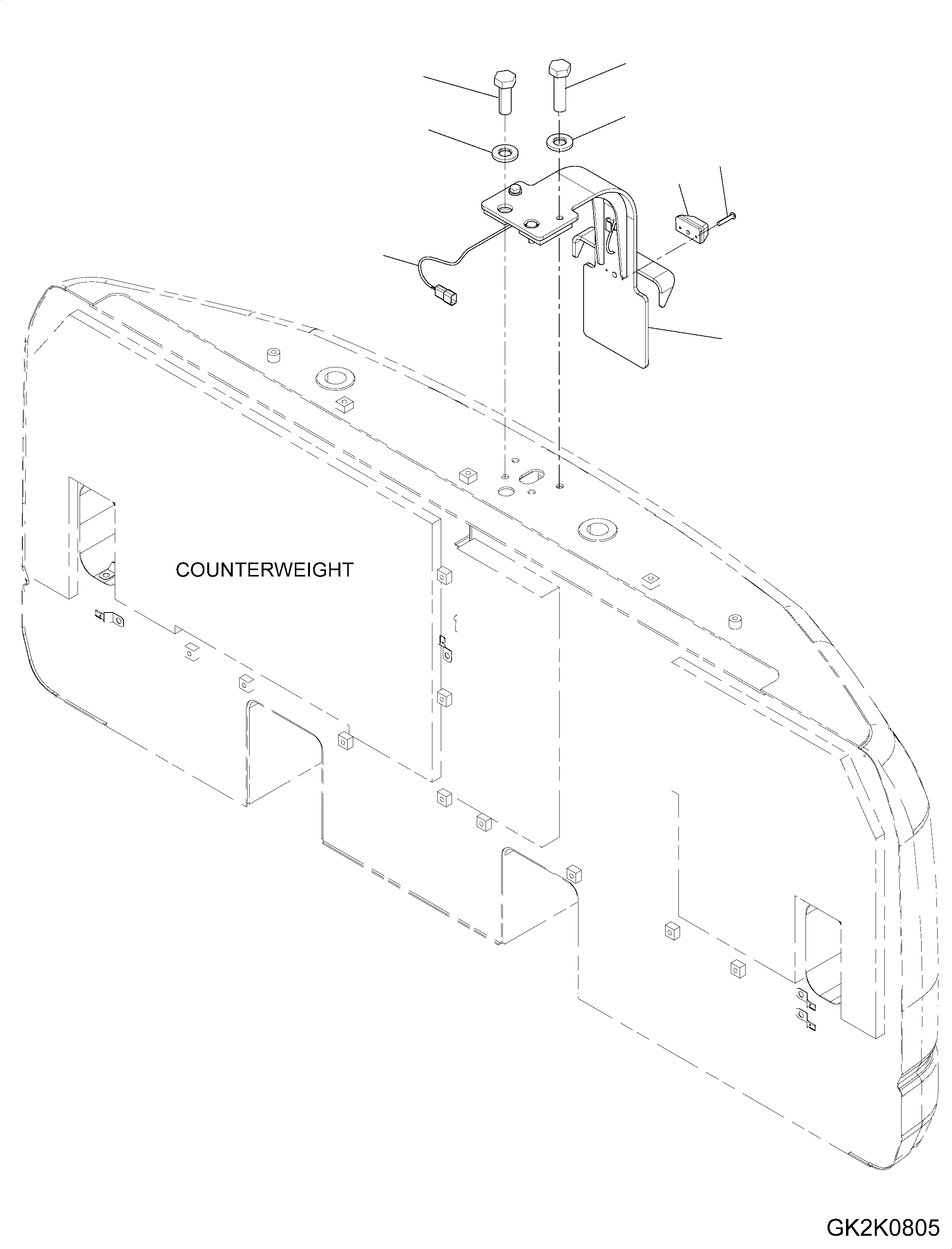 Схема запчастей Komatsu PW160-8 - ЗАДН. REGISTRATION, ДЛЯ ITALY ЗАДН. REGISTRATION, ДЛЯ ITALY