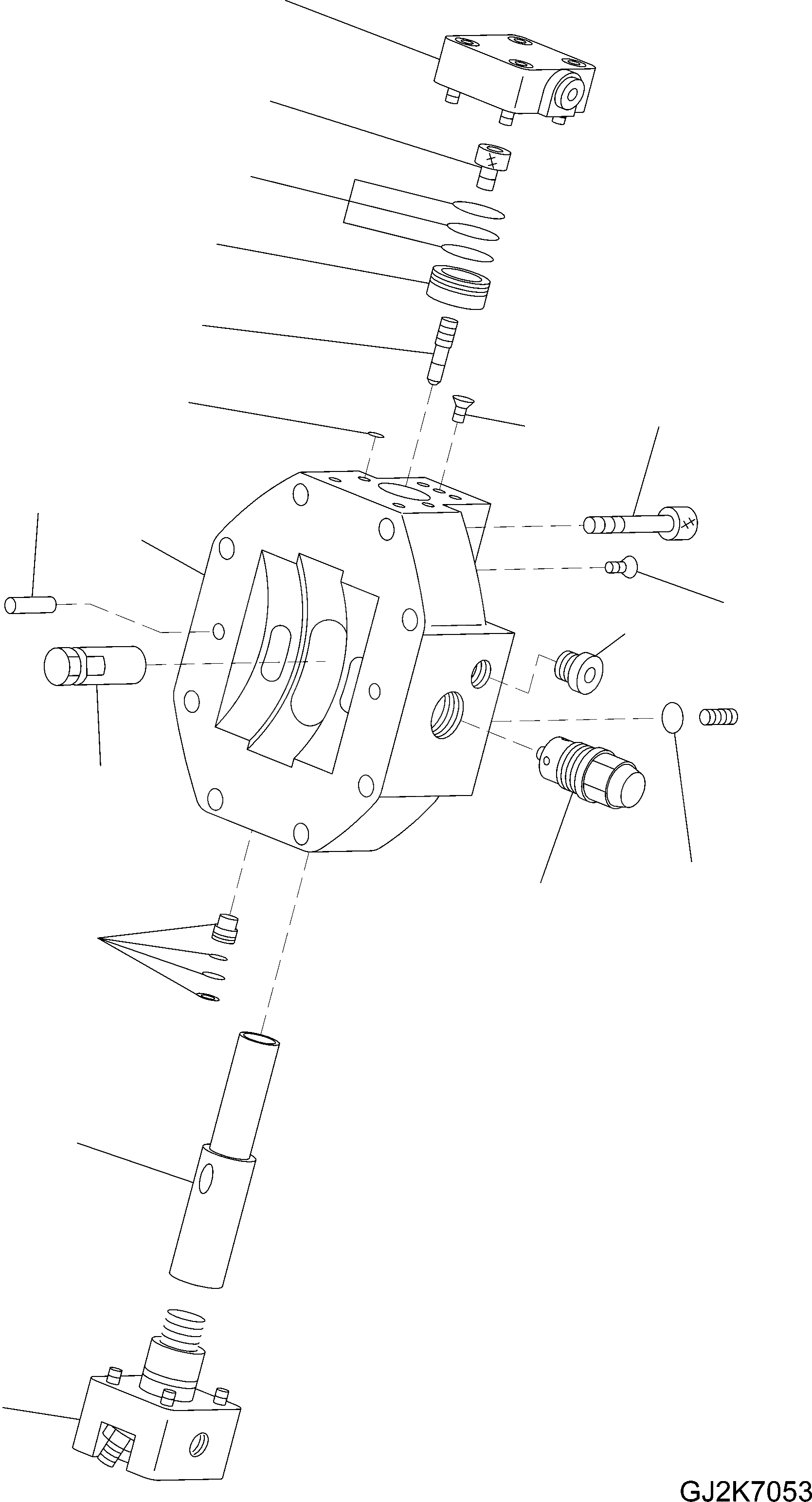 Схема запчастей Komatsu PW160-8 - МОТОР ХОДА, ВНУТР. ЧАСТИ (/) МОТОР ХОДА