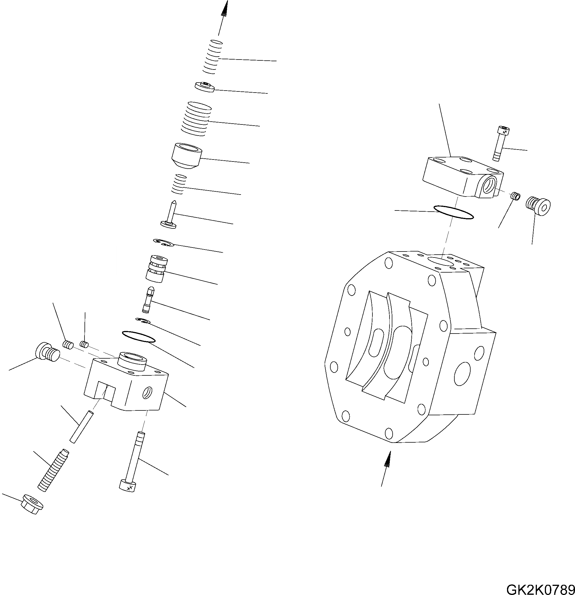 Схема запчастей Komatsu PW160-8 - МОТОР ХОДА, ВНУТР. ЧАСТИ (/) МОТОР ХОДА