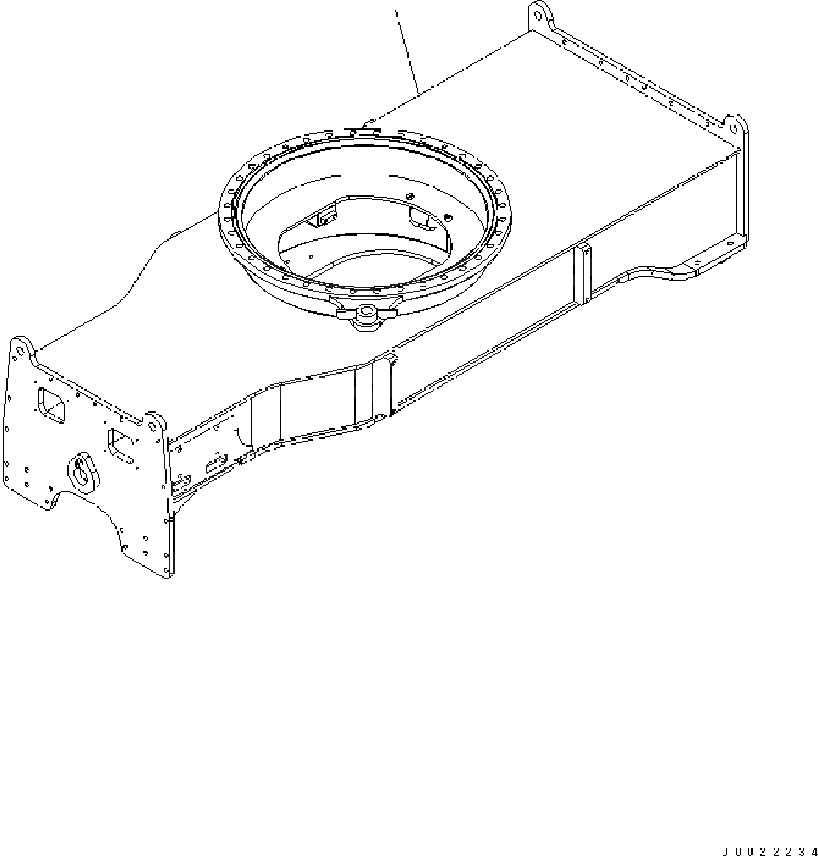 Схема запчастей Komatsu PW160-8 - ШАССИ РАМА ШАССИ РАМА