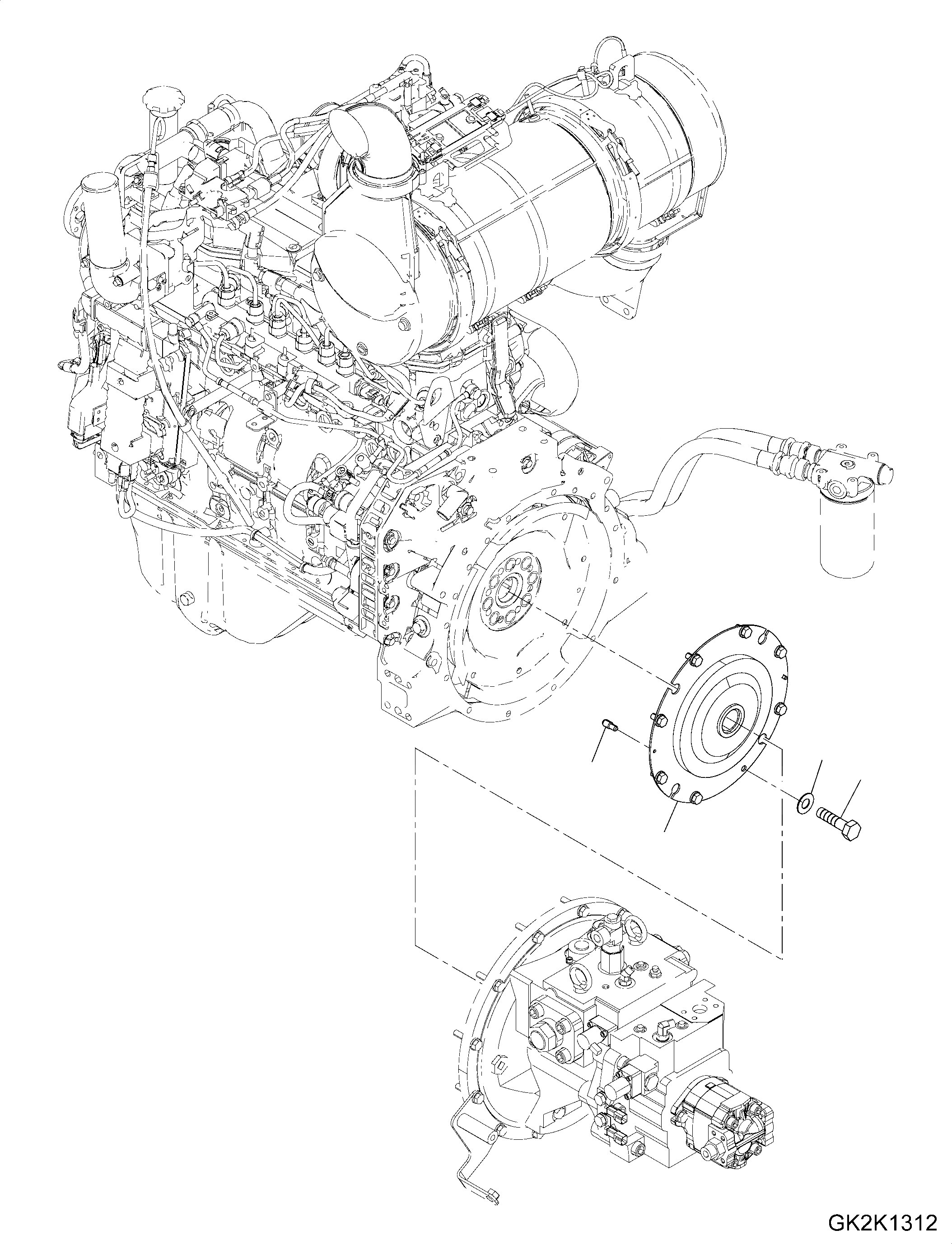 Схема запчастей Komatsu PW180-10 - ДЕМПФЕР, КРЕПЛЕНИЕ ДЕМПФЕР