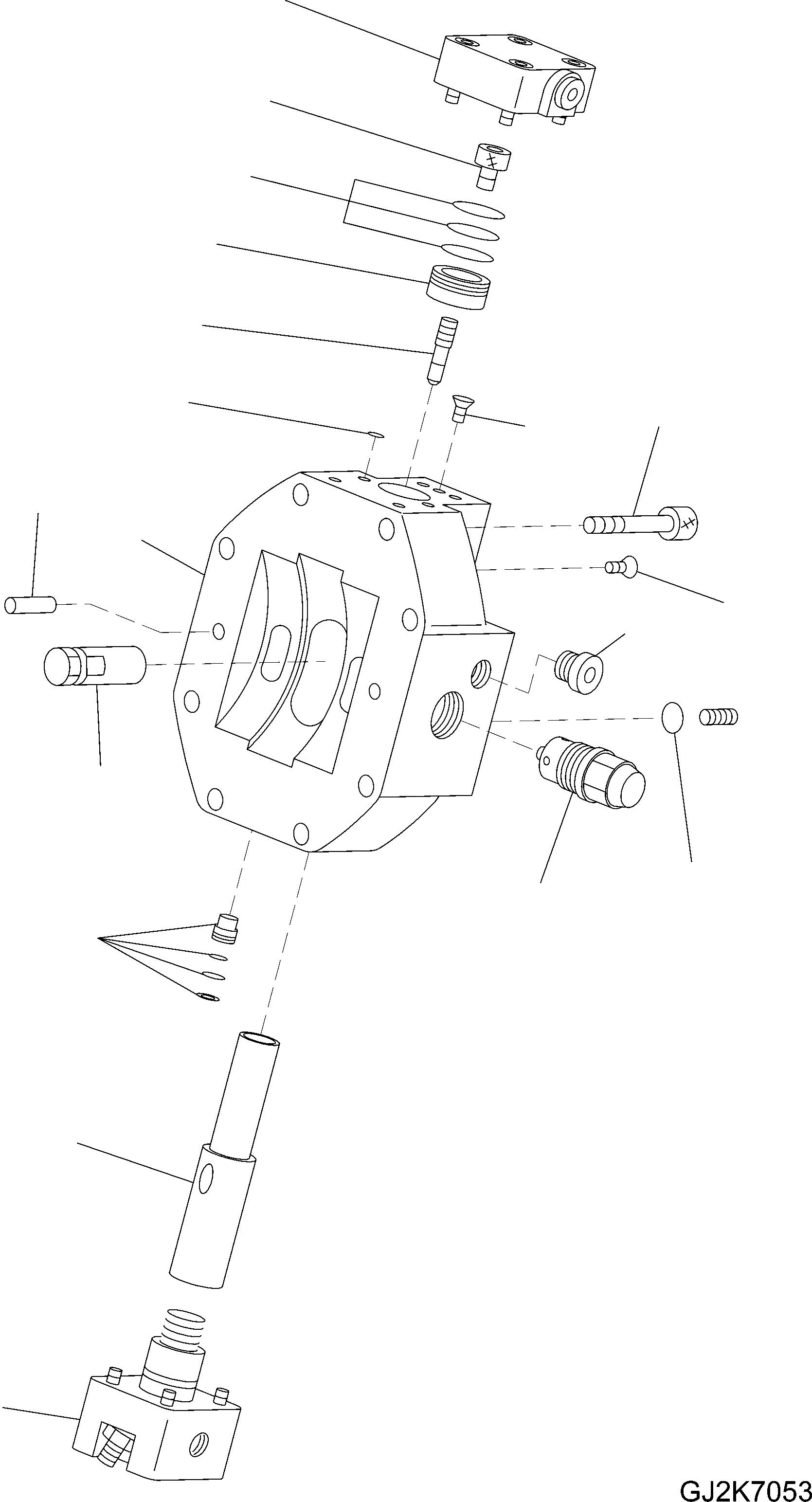 Схема запчастей Komatsu PW180-10 - МОТОР ХОДА, ВНУТР. ЧАСТИ (/) МОТОР ХОДА