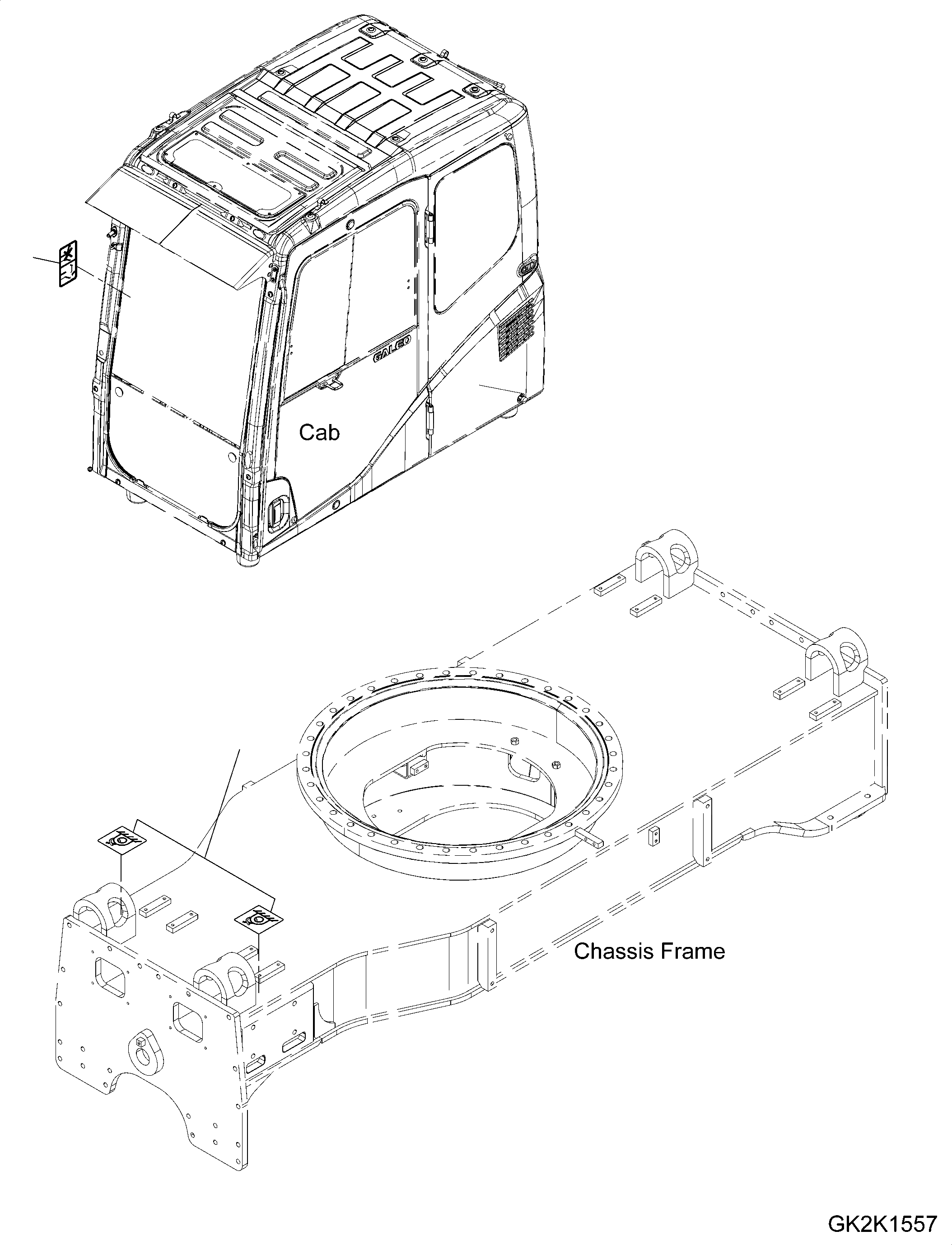 Схема запчастей Komatsu PW180-10 - ЗАДН. ОПОРА, MM, ТАБЛИЧКИ ЗАДН. ОПОРА, MM