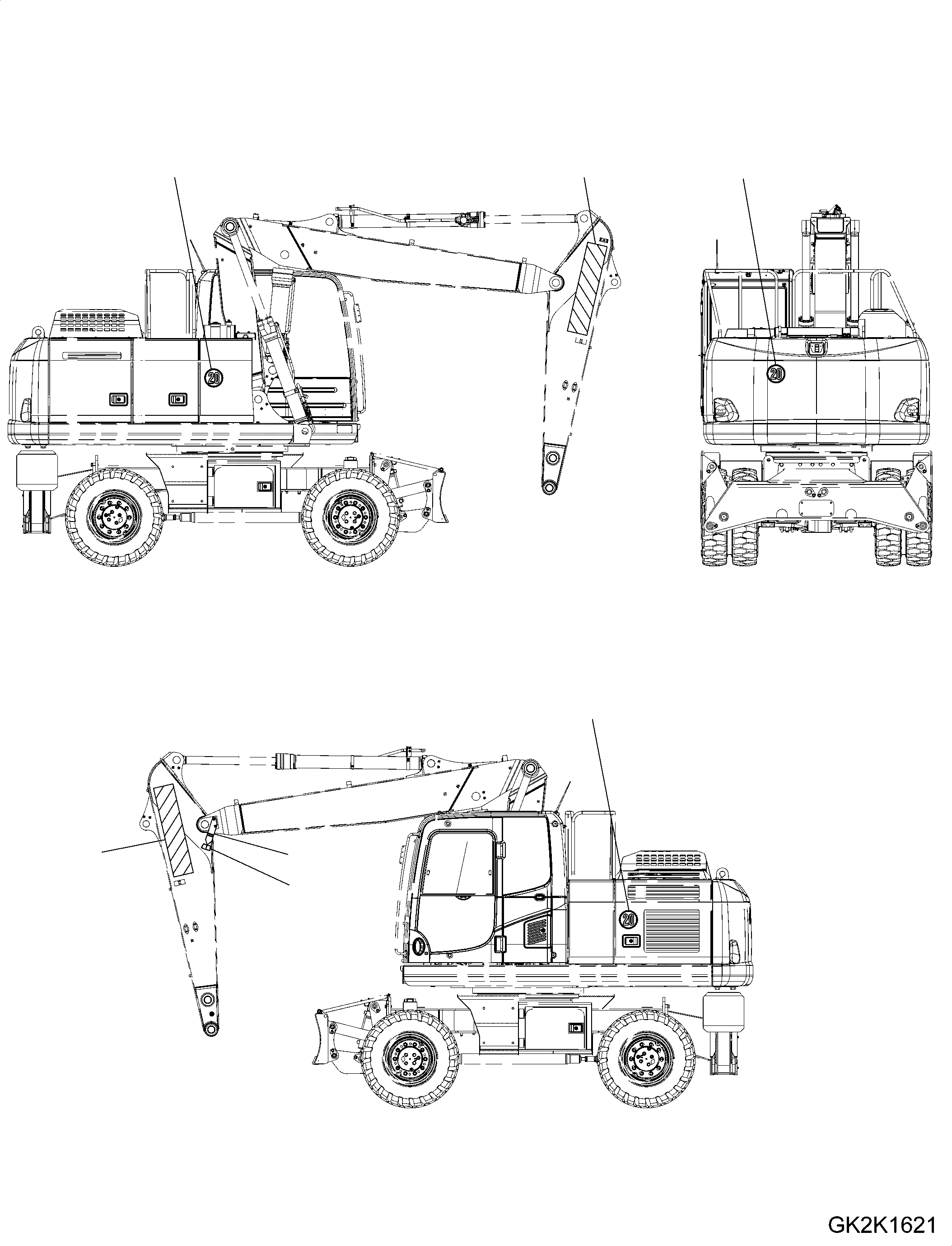 Схема запчастей Komatsu PW180-10 - ДОПОЛН. ТАБЛИЧКИ, ДЛЯ ГЕРМАН. ДОПОЛН. ТАБЛИЧКИ, ДЛЯ ГЕРМАН.