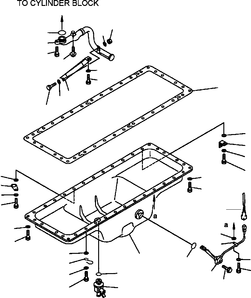 Схема запчастей Komatsu PW400MH-6 - FIG. A-AM МАСЛЯНЫЙ ПОДДОН И ВСАСЫВАЮЩИЙ ПАТРУБОК ДВИГАТЕЛЬ