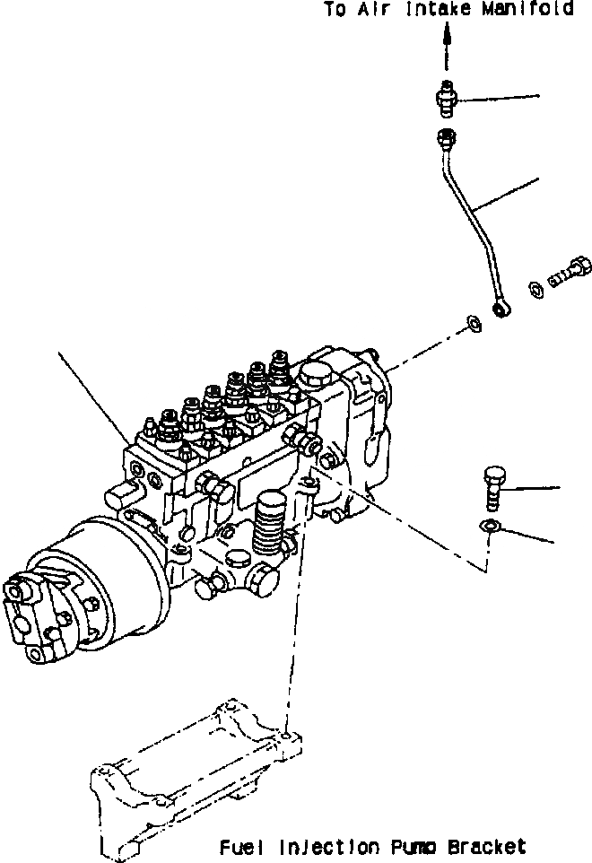 Схема запчастей Komatsu PW400MH-6 - FIG. A-B7A ТОПЛ. НАСОС ДВИГАТЕЛЬ