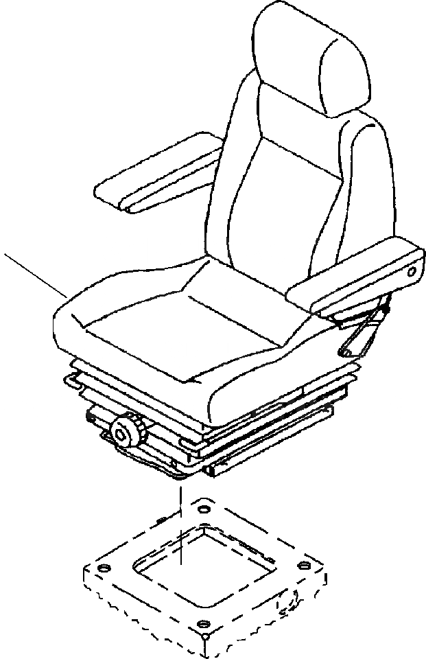 Схема запчастей Komatsu PW400MH-6 - FIG. K-A СИДЕНЬЕ ОПЕРАТОРА КАБИНА ОПЕРАТОРА И СИСТЕМА УПРАВЛЕНИЯ