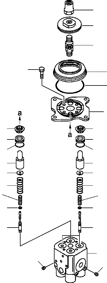 Схема запчастей Komatsu PW400MH-6 - FIG. K-A КЛАПАН PPCASSEMBLY - ДЛЯ РАБОЧ. ОБОРУД-Я КАБИНА ОПЕРАТОРА И СИСТЕМА УПРАВЛЕНИЯ