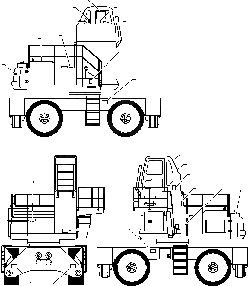 Схема запчастей Komatsu PW400MH-6 - FIG. U-A ТАБЛИЧКИS И ПЛАСТИНЫ - СТАНДАРТН. DUTY МАРКИРОВКА