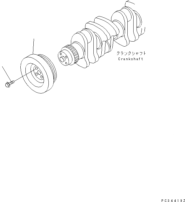 Схема запчастей Komatsu S6D102E-1-Z - ДЕМПФЕР ДВИГАТЕЛЬ