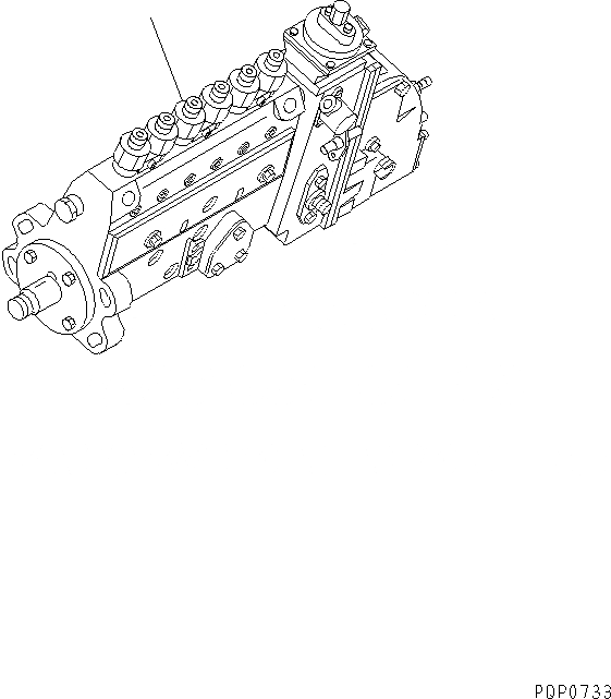 Схема запчастей Komatsu S6D102E-1 - ТОПЛ. НАСОС ДВИГАТЕЛЬ