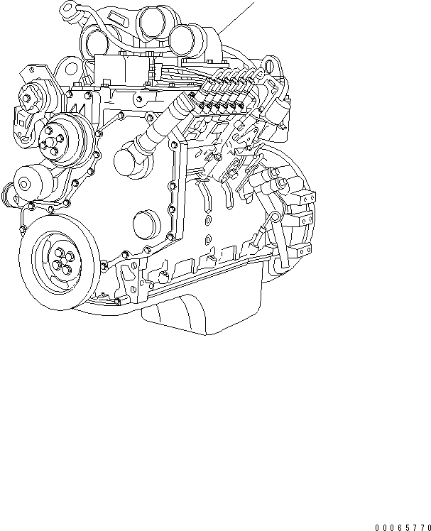 Схема запчастей Komatsu S6D102E-1 - ДВИГАТЕЛЬ ASSEMBLY ДВИГАТЕЛЬ