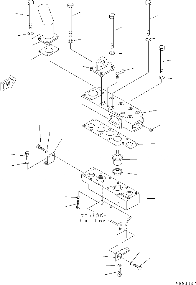 Схема запчастей Komatsu S6D170-1D-6B - ТЕРМОСТАТ (МОРОЗОУСТОЙЧИВ. СПЕЦИФИКАЦИЯ)(№7-) ДВИГАТЕЛЬ