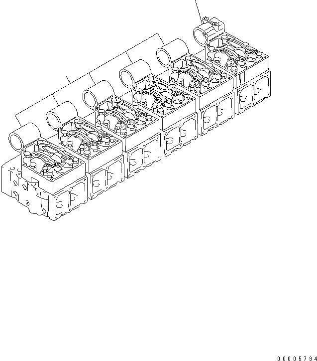 Схема запчастей Komatsu S6D170-1D-6B - КРЕПЛЕНИЕ КОРОМЫСЛА (ДЛЯ NO. ЦИЛИНДР¤ С КОЖУХ BOSS) (ДЛЯ WA-)(№9-9) ДВИГАТЕЛЬ