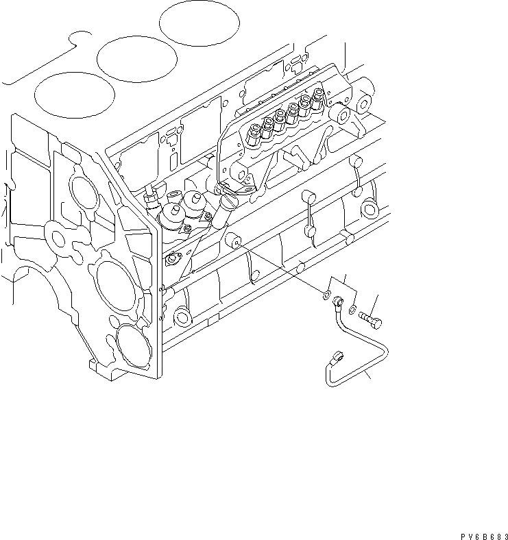 Схема запчастей Komatsu SA6D140E-3J-7 - ТОПЛИВН. НАСОС СМАЗКА ДВИГАТЕЛЬ