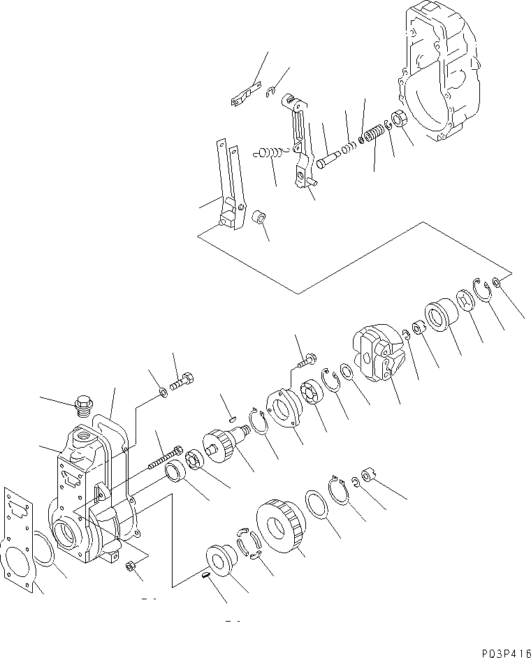 Схема запчастей Komatsu SA6D140-1N-G - ТОПЛ. НАСОС (РЕГУЛЯТОР) (/) (ВНУТР. ЧАСТИ)(№987-) ДВИГАТЕЛЬ